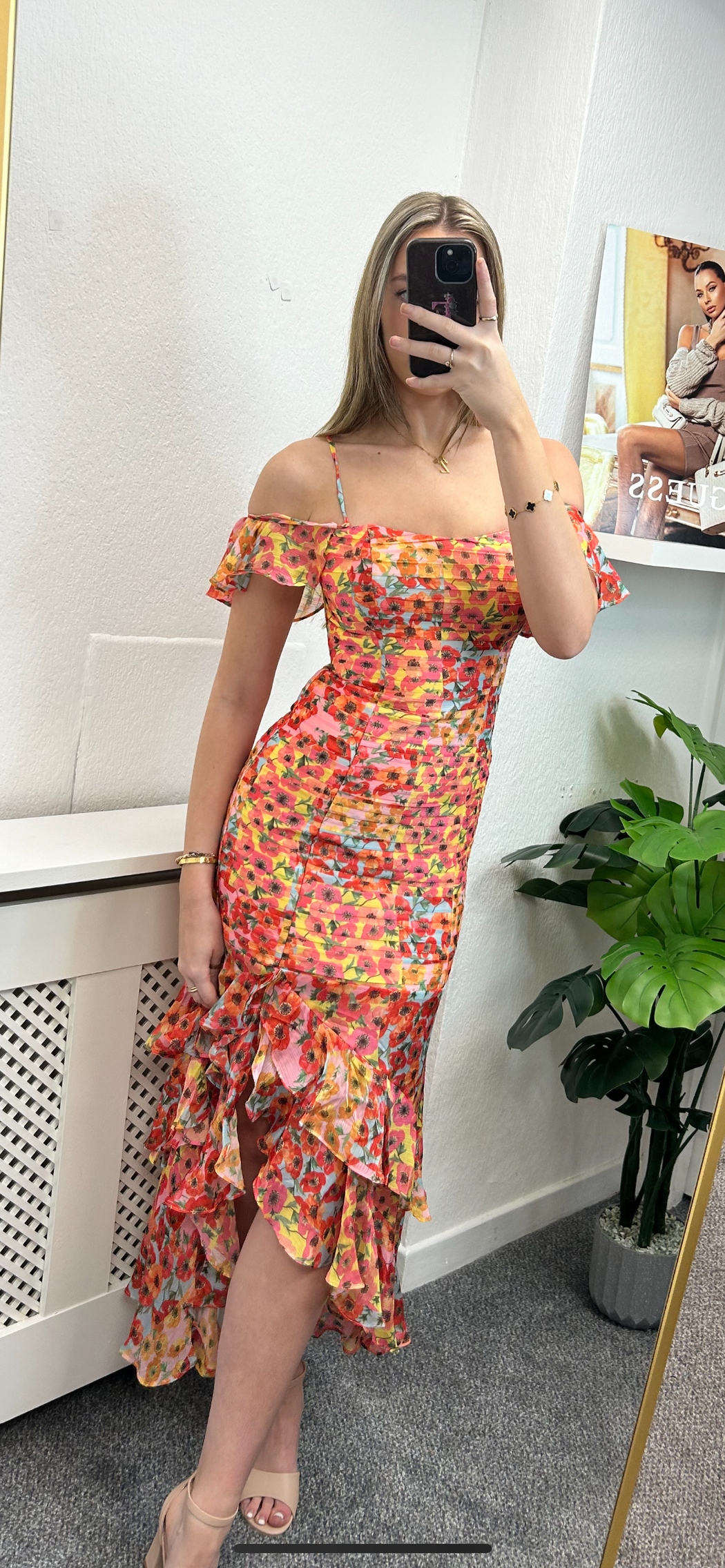W4GK26WCWF2 Guess Eco Juliana maxi dress