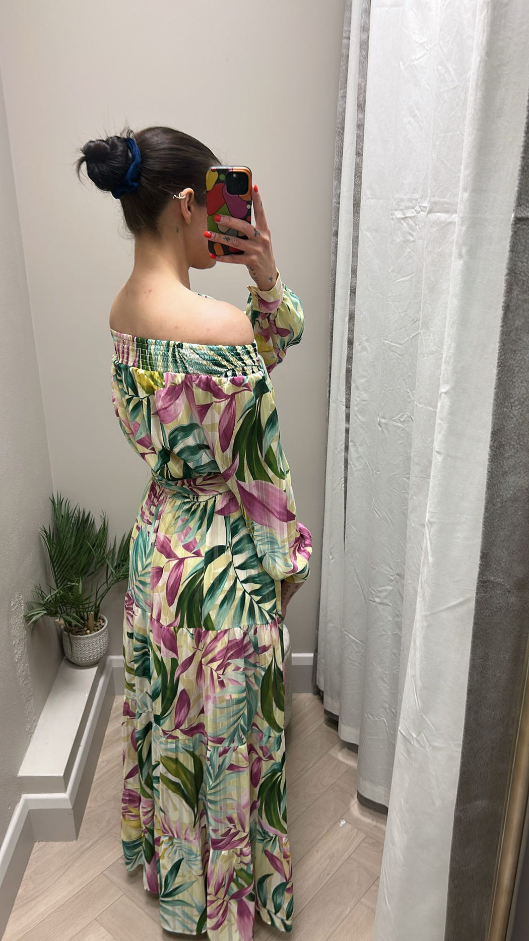 Guess josee off the shoulder maxi dress W5GK16WH9Z2