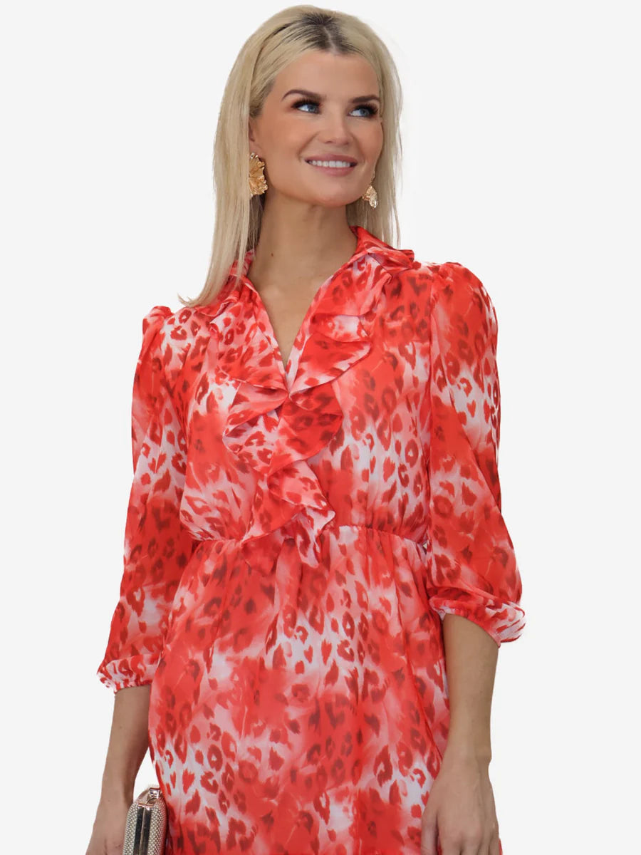 VICKY CORAL MINI DRESS