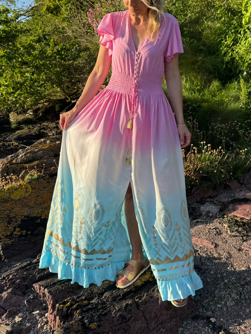 Maeve two tone maxi