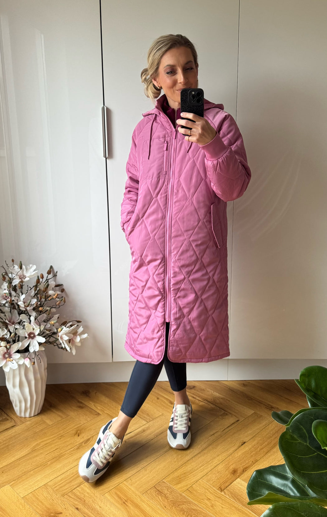 Casey Longline Coat Berry