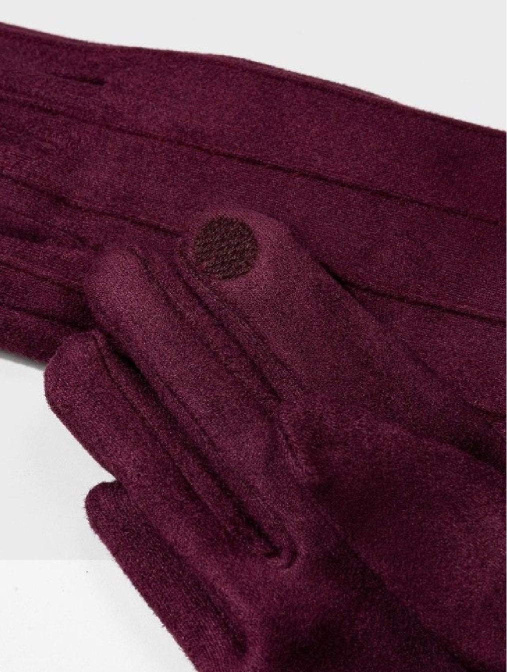 Peggy plum suede gloves