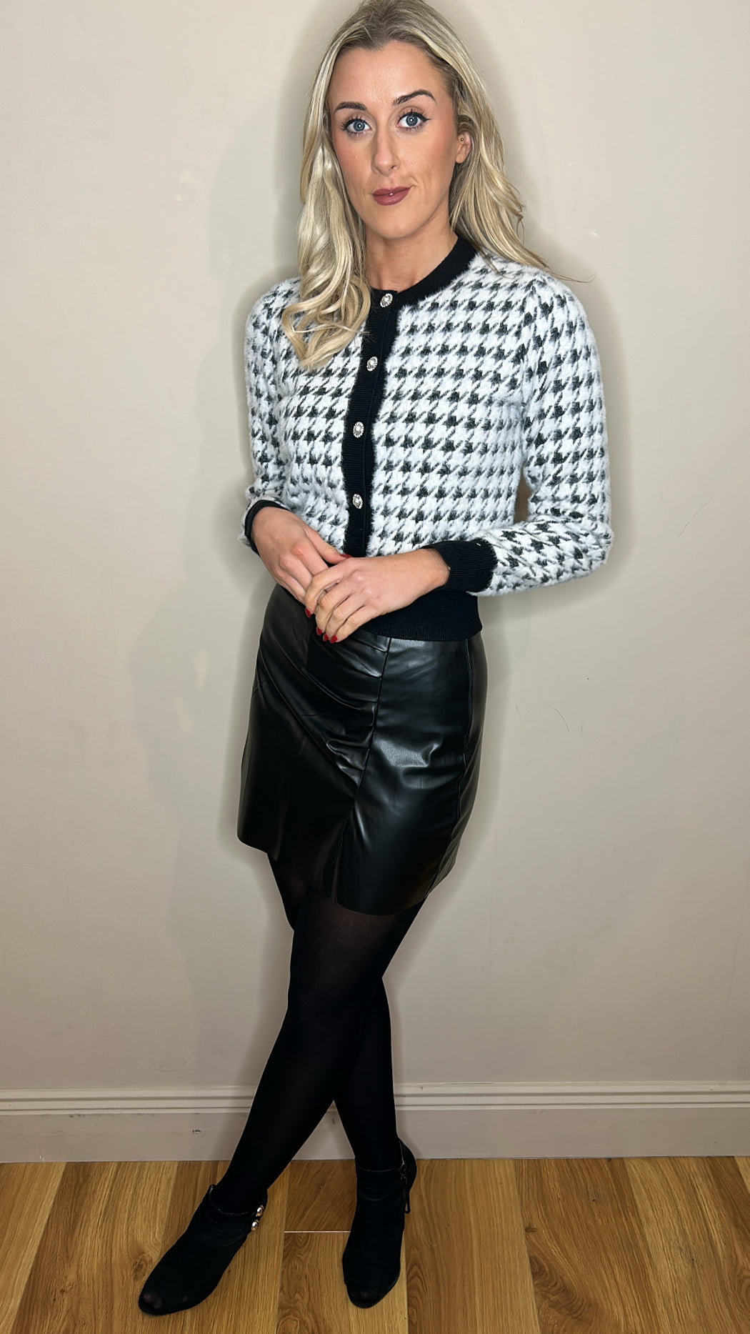 Mars faux leather skirt