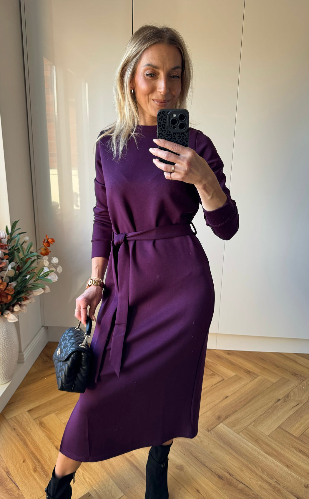 Lynette Dress Plum