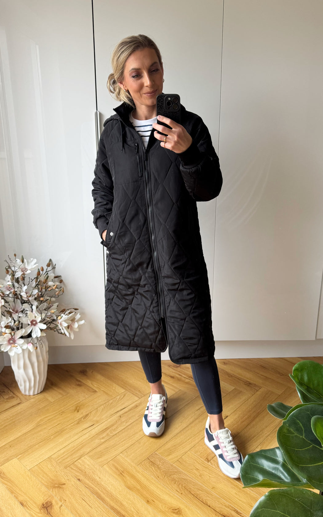 Casey Longline Coat Black