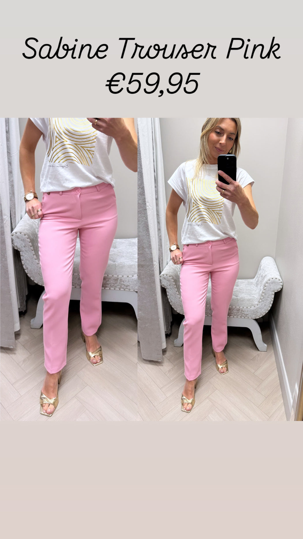 Sabine Trouser Pink