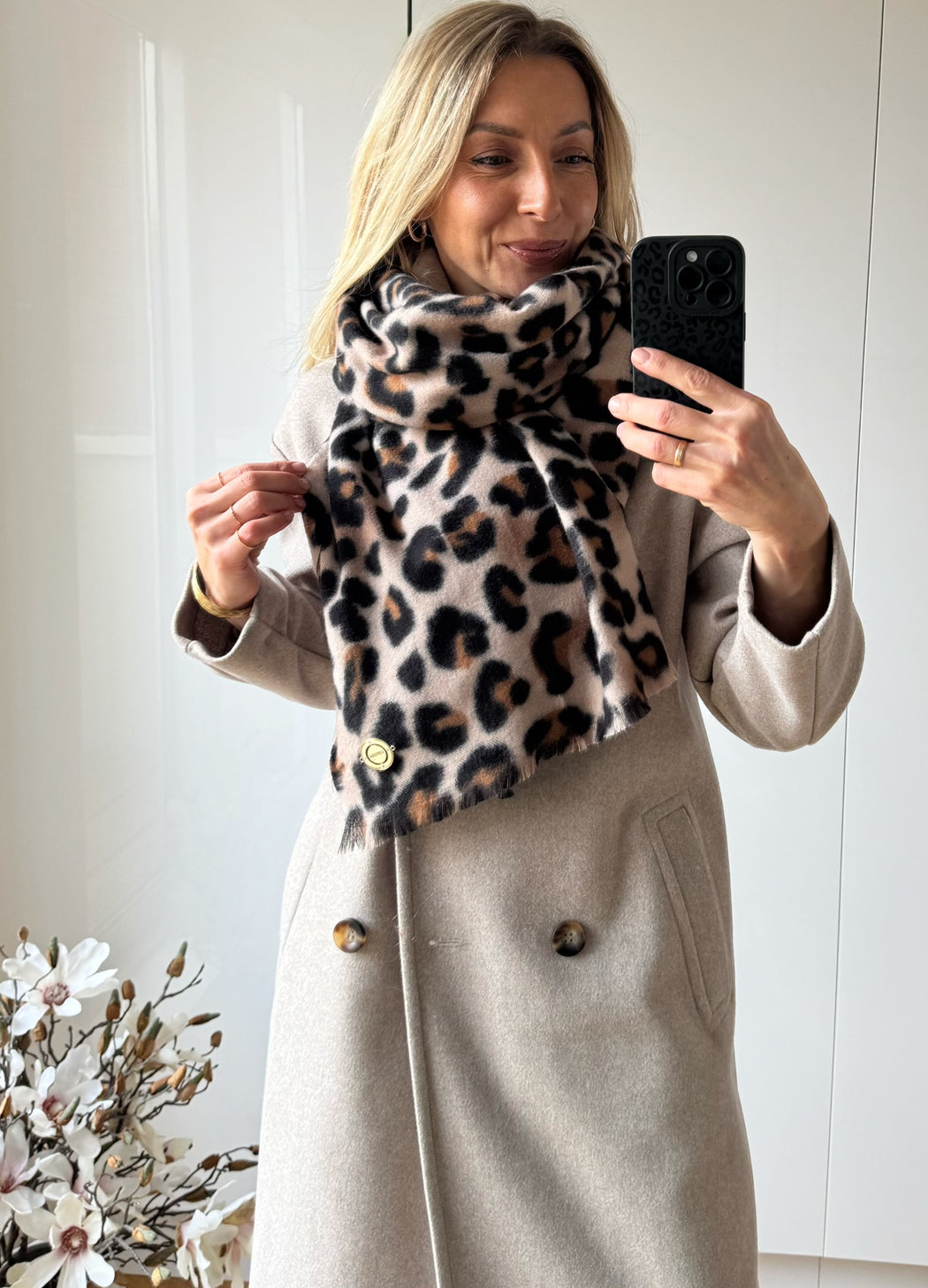 Guess leopard scarf AW5409POL03 - BLA