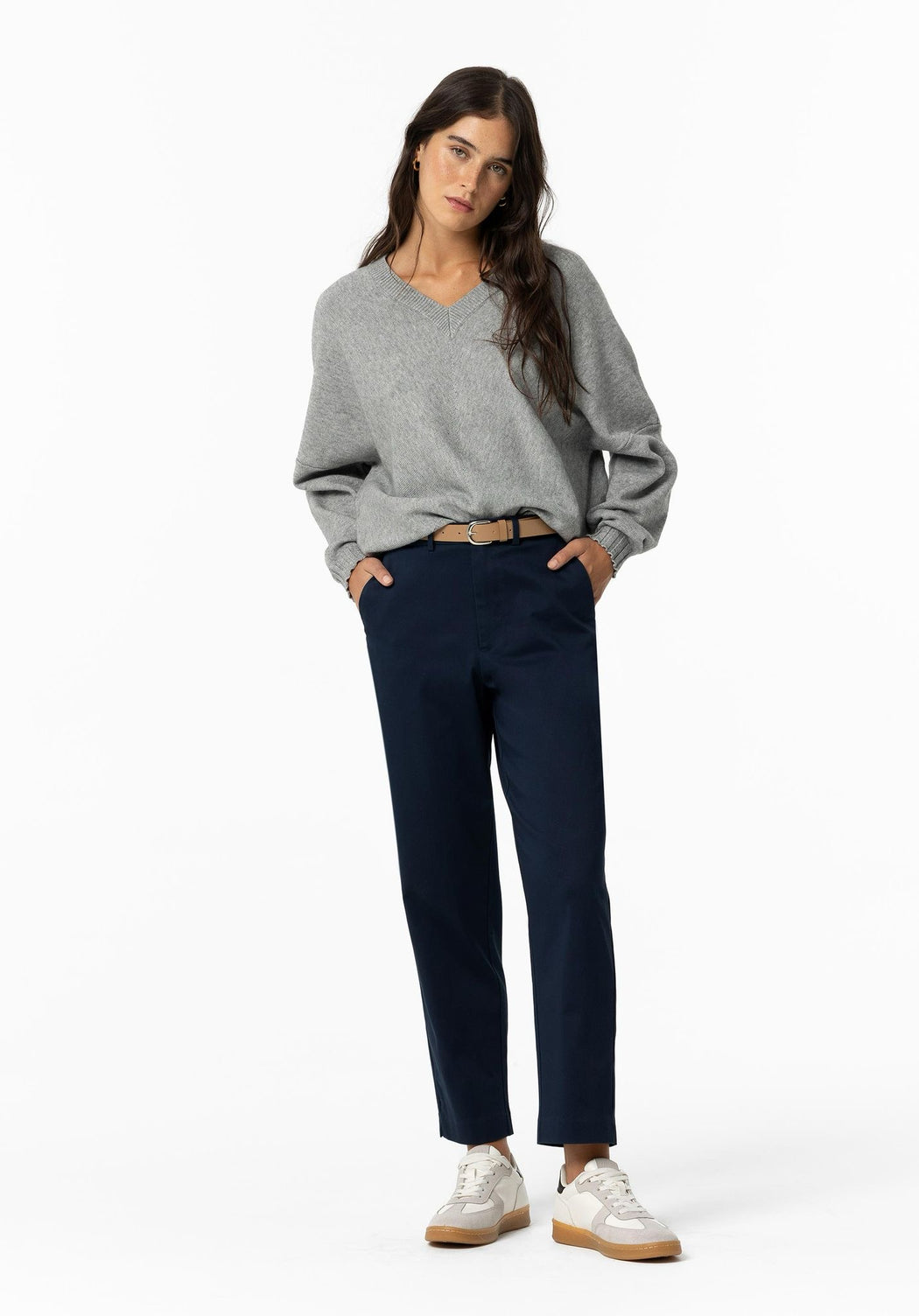 Bianca navy trousers