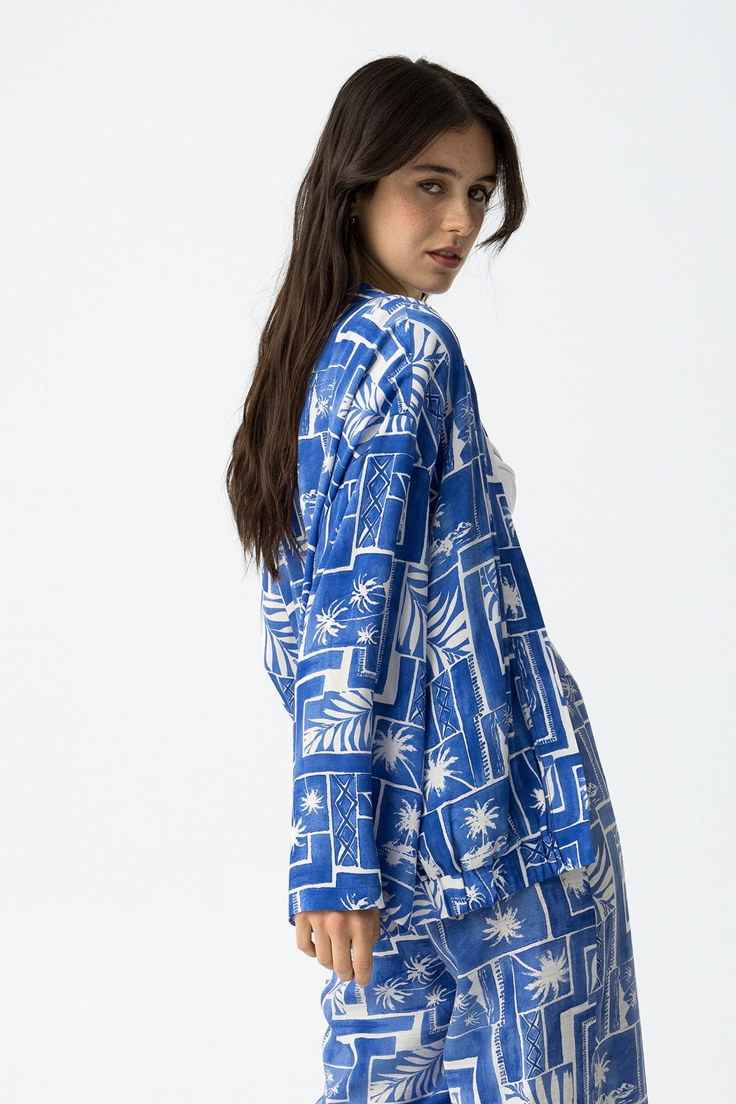 Rave blue kimona jacket