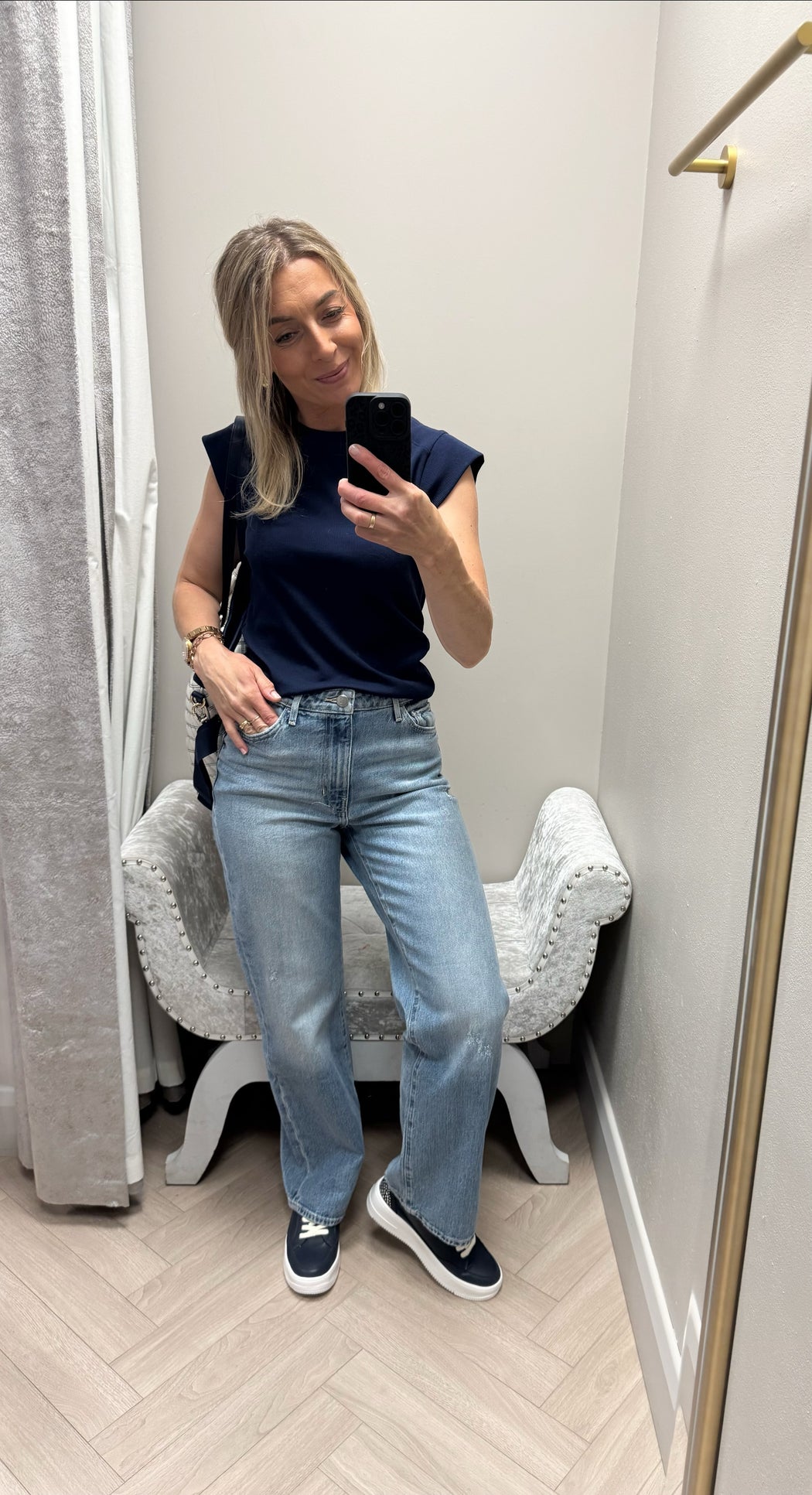 Guess Jodi high rise wide leg jean
