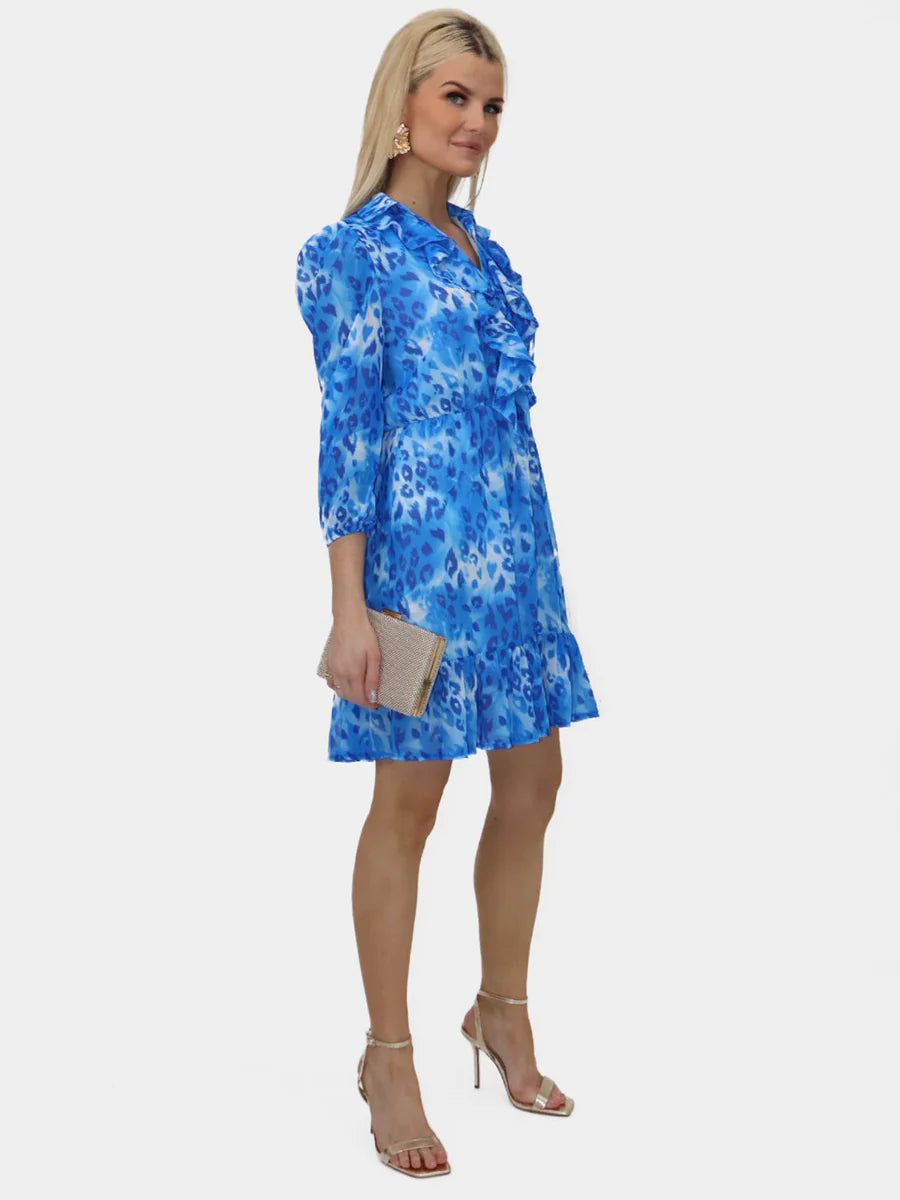 VICKY BLUE  MINI DRESS