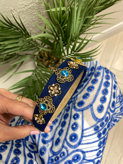 Zora turquoise stone hairband