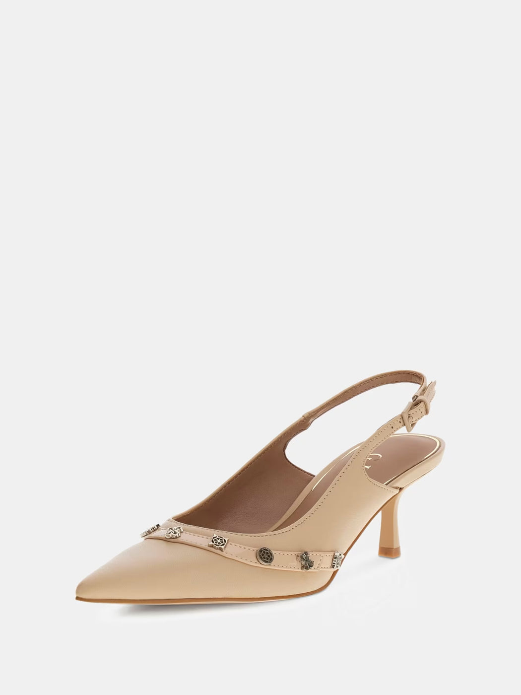 Yanai 4G Peony Logo Slingbacks FLPYANLEA05