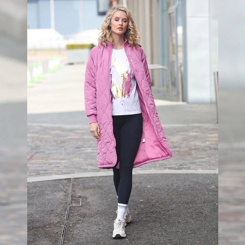 Casey Longline Coat Berry