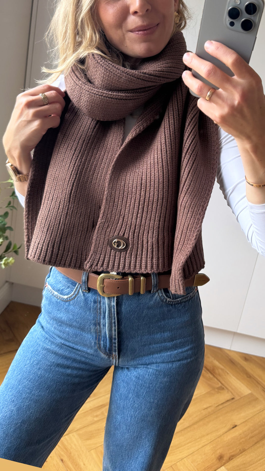 Guess espresso scarf AW5639POL03 - ESP