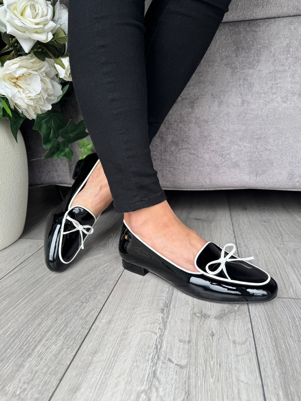 Flitton schwarz shine loafer