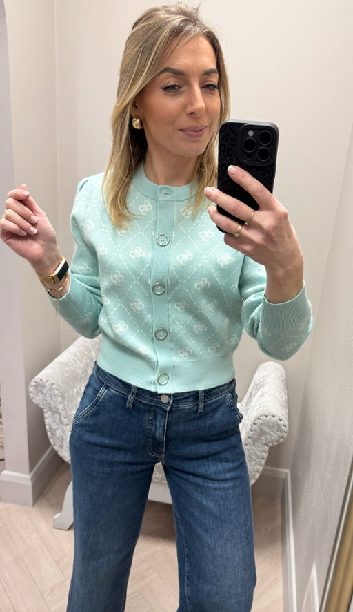 Guess Sarah mint cardi W4BR0DZ3JD2