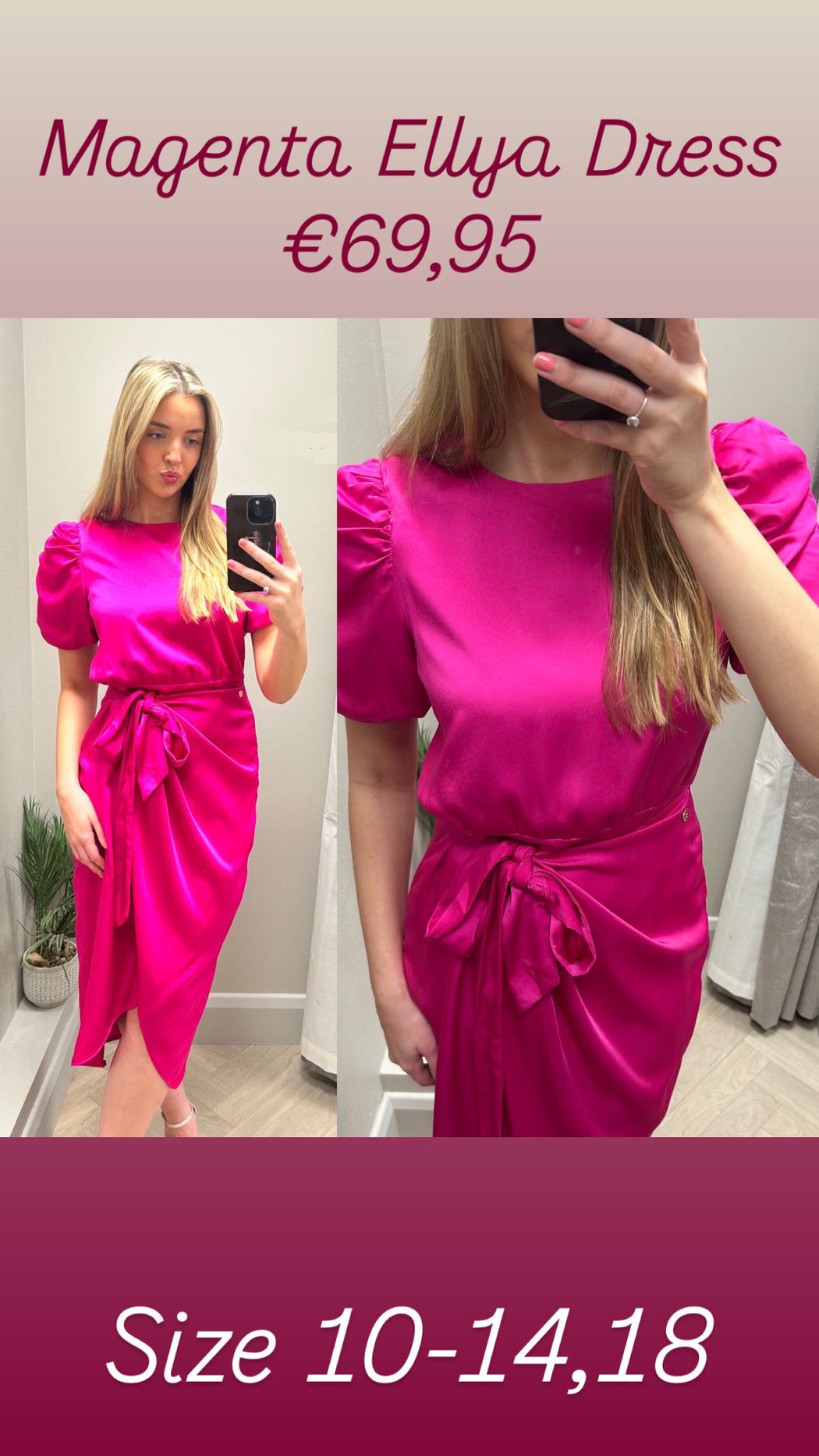 Magenta Ellya Dress