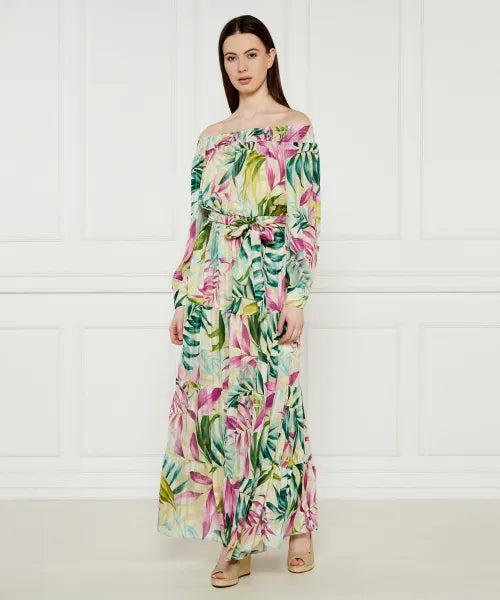 Guess josee off the shoulder maxi dress W5GK16WH9Z2