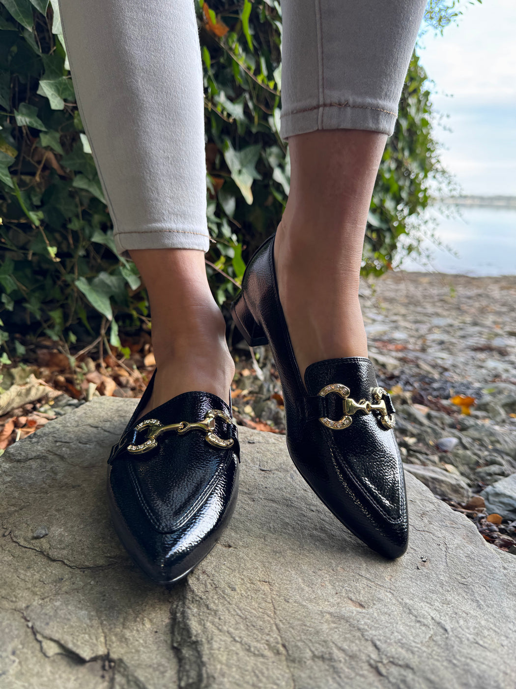 Dalat one Ink Glaze pointed loafer