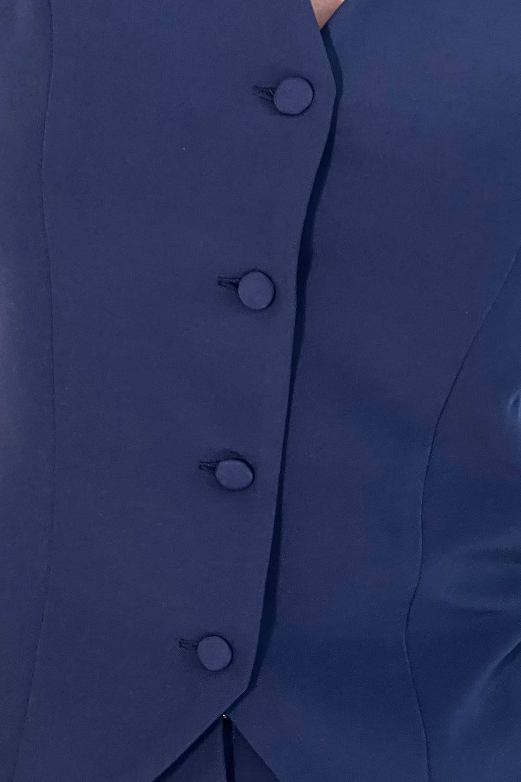 Navy Bobbi Tailored waistcoat