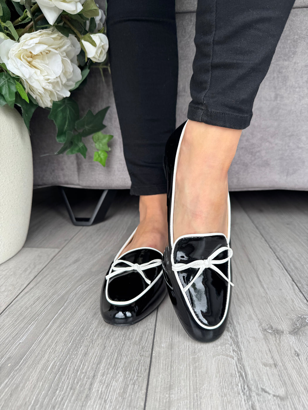 Flitton schwarz shine loafer
