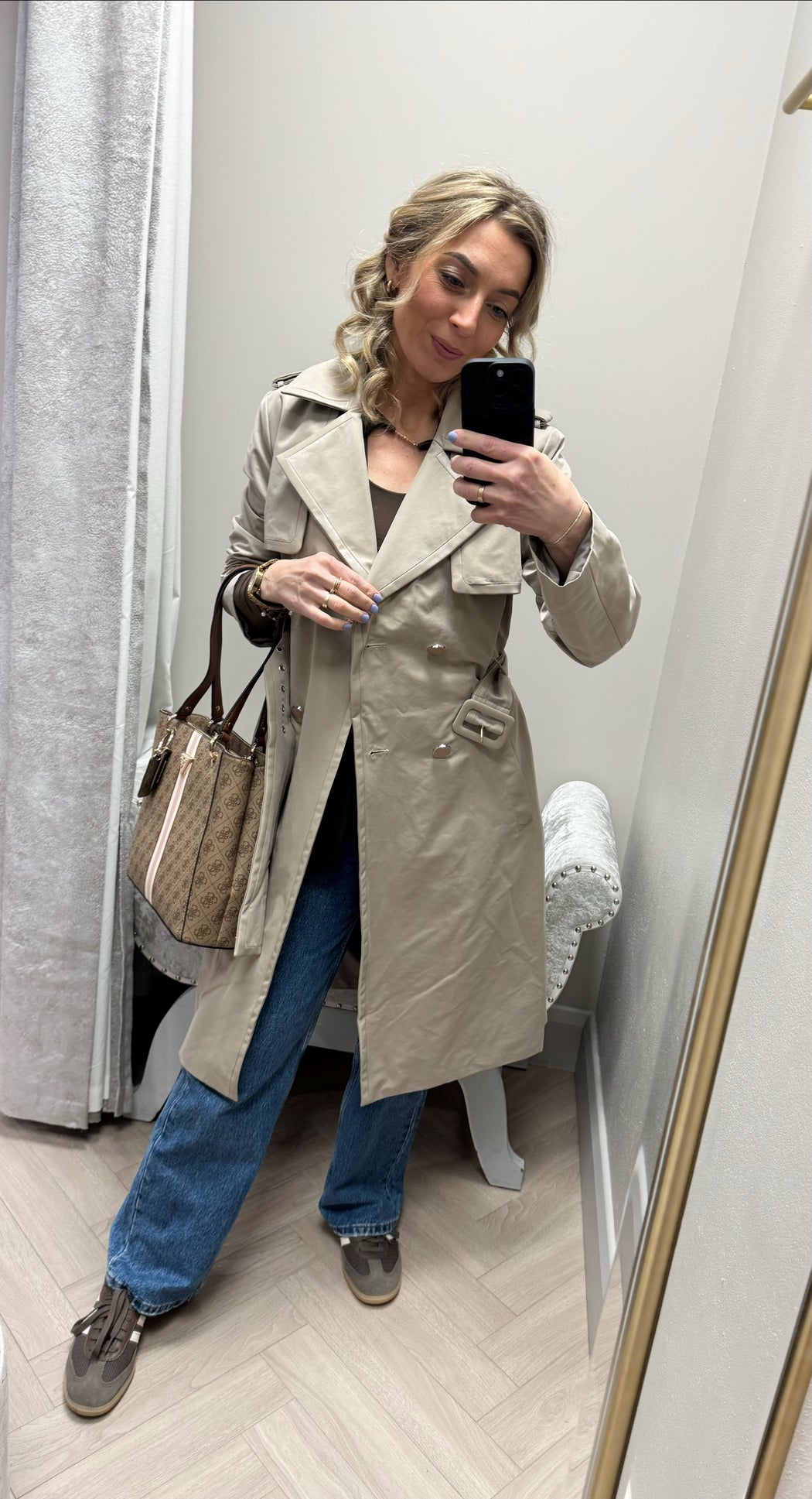 Guess tailored trench coat W5RL14WGWD2-F14R
