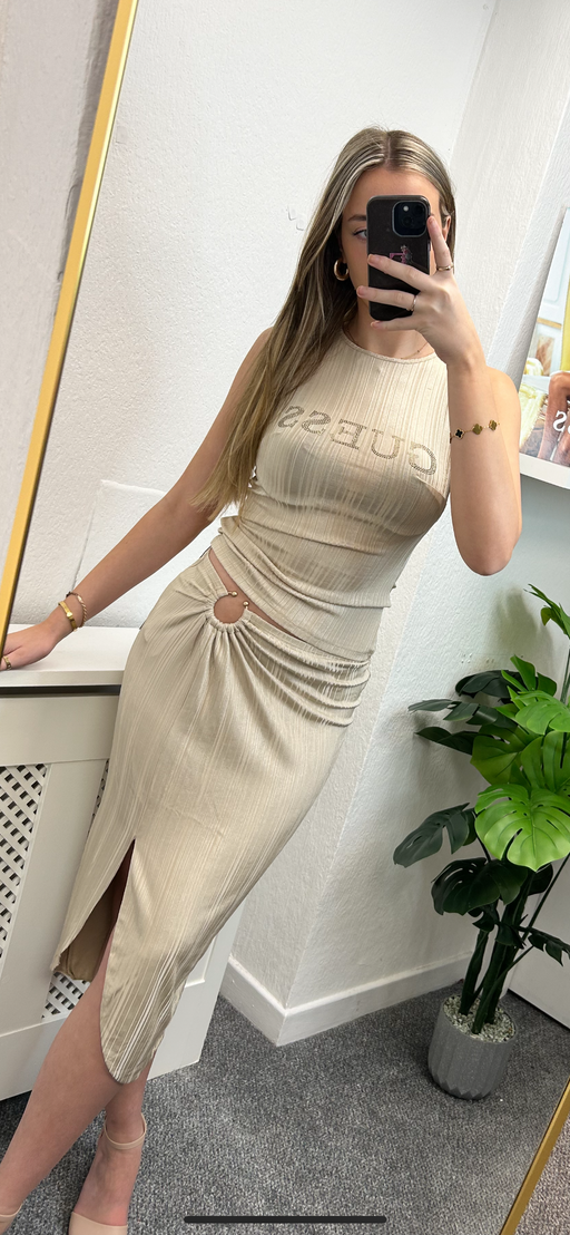 W4GD73KBYZ0 Guess Cristina midi skirt