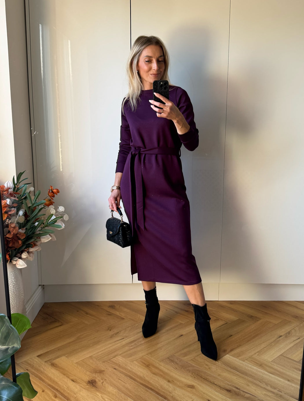 Lynette Dress Plum
