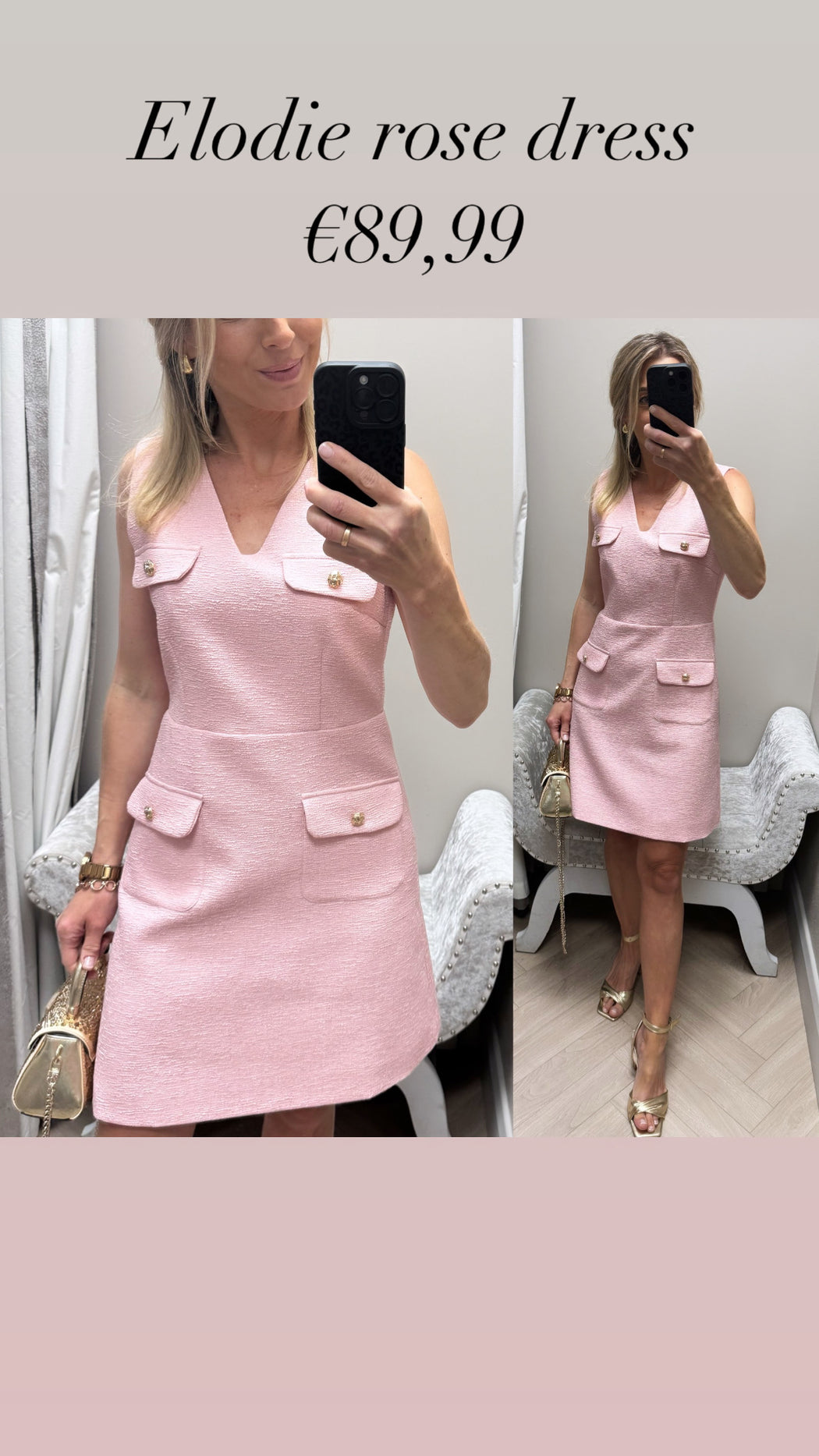 Elodie rose dress