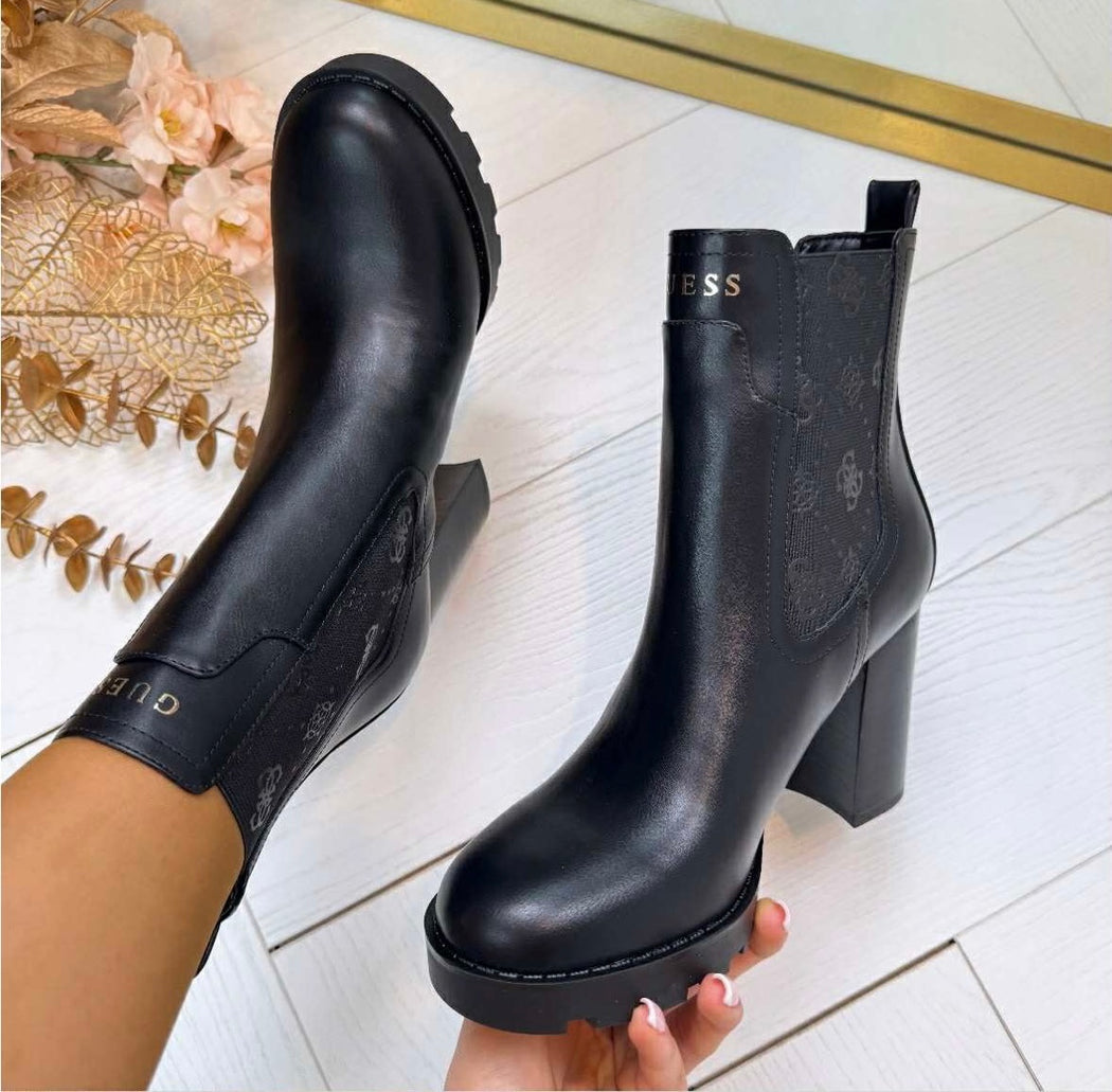 Guess Black Logo Boots FLFNLLELE10