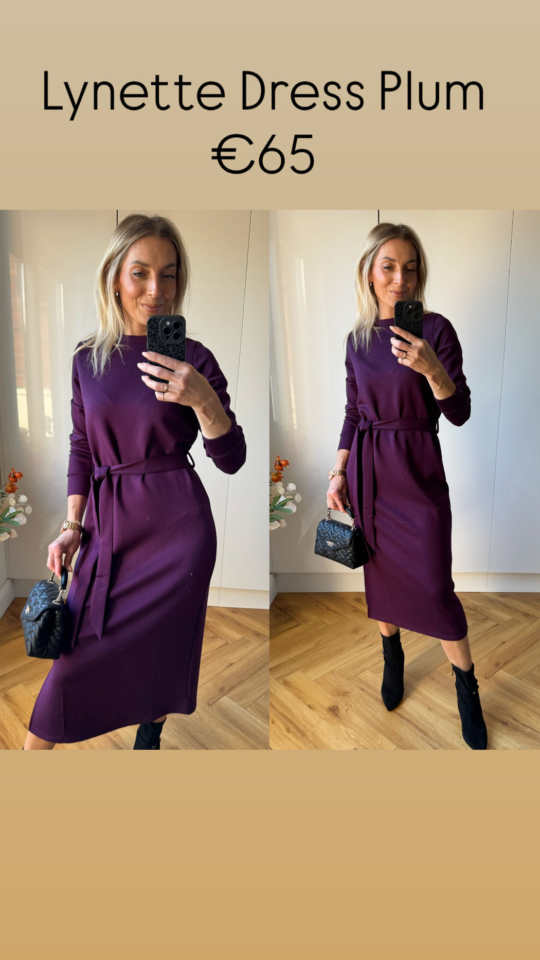 Lynette Dress Plum