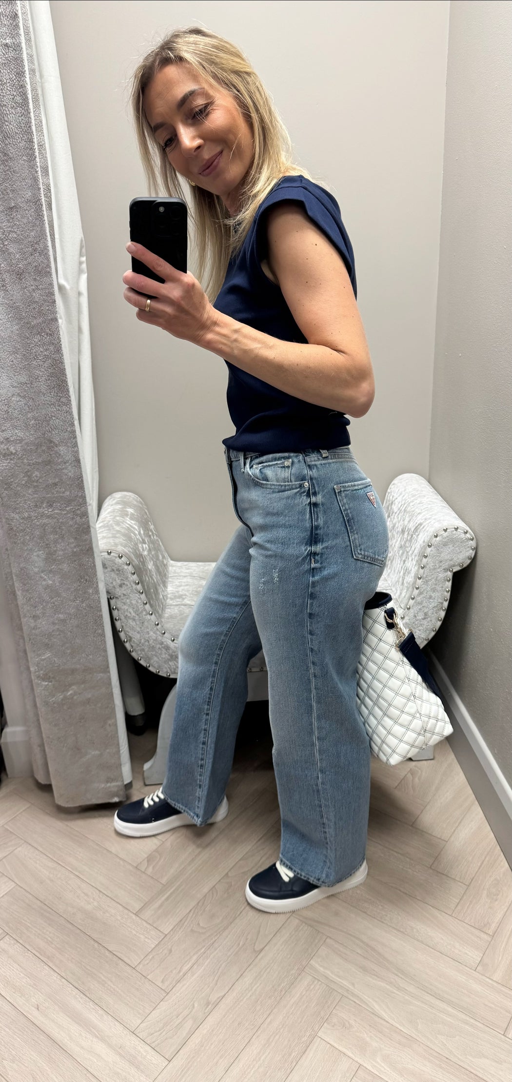 Guess Jodi high rise wide leg jean