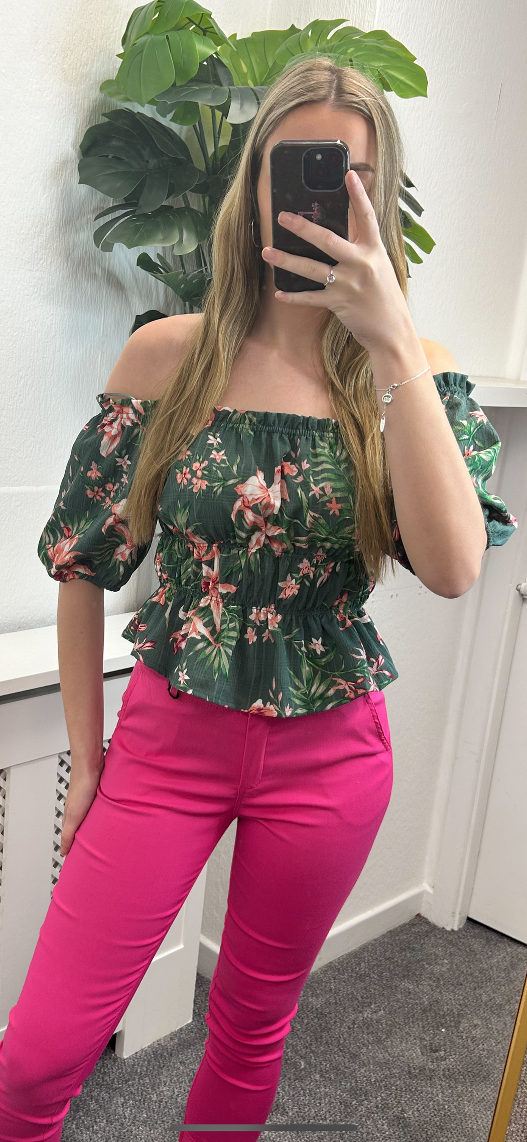 Cordoba green floral top