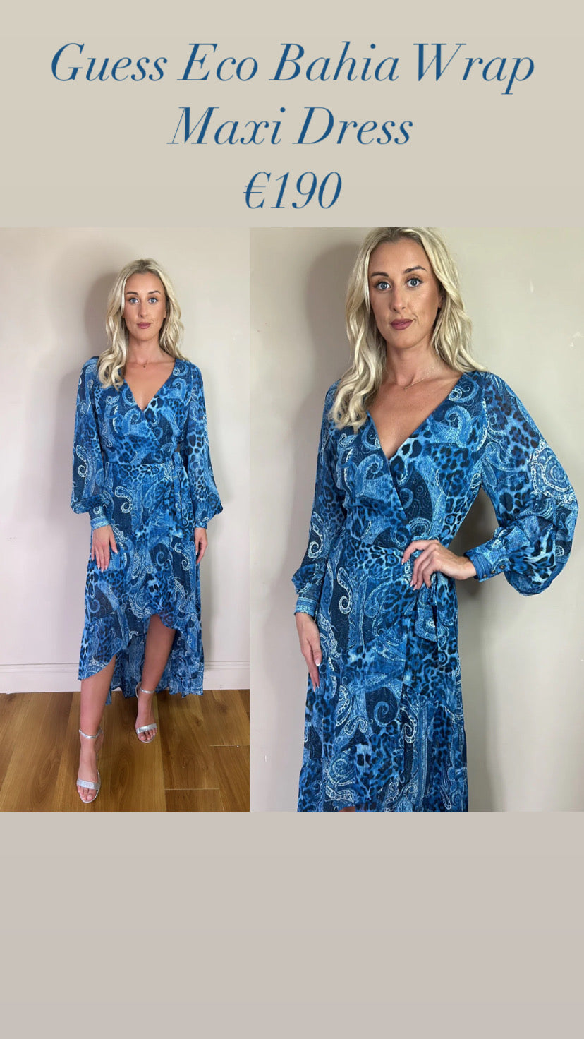 Guess Eco Bahia Wrap Maxi Dress