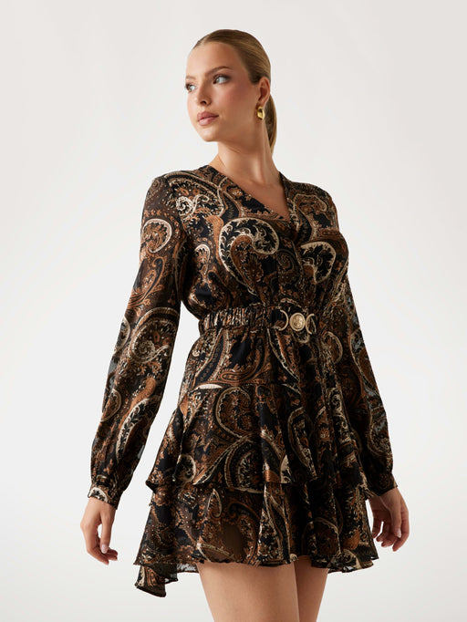 Clarisse guess paisley print dress W5BK53W2770 - P1WT