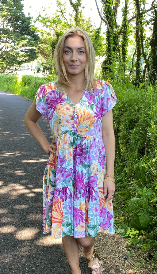 Tracey print mini dress