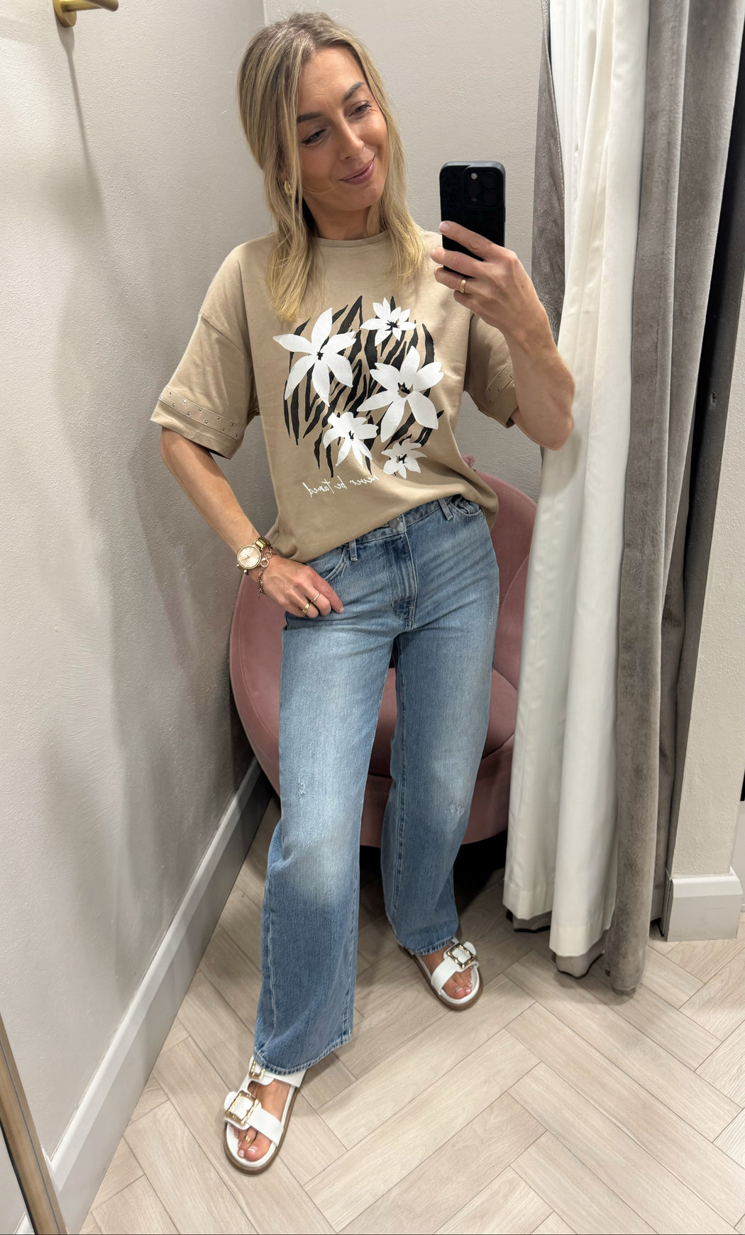 Guess Jodi high rise wide leg jean