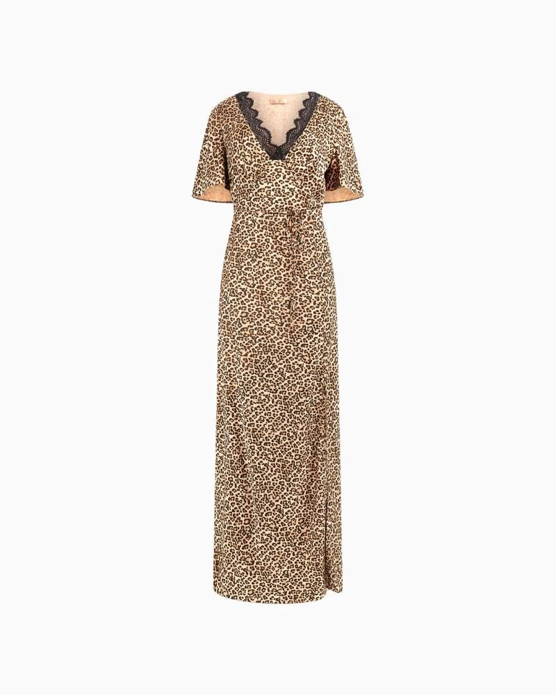 Guess Martine leopard print dress w5yk01whez2