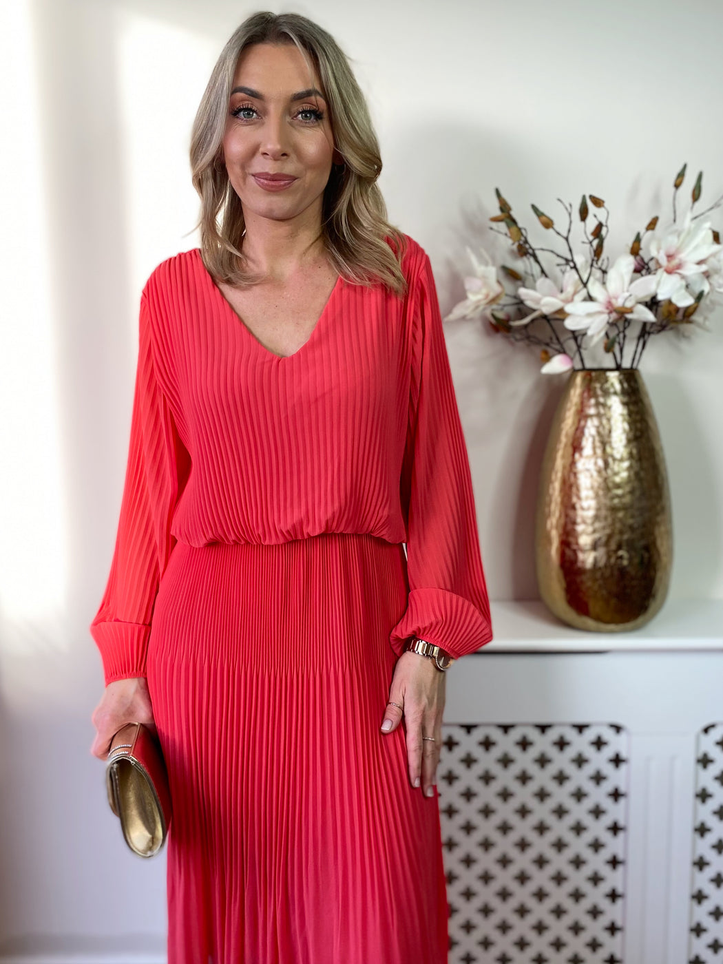 Jessica dress - coral