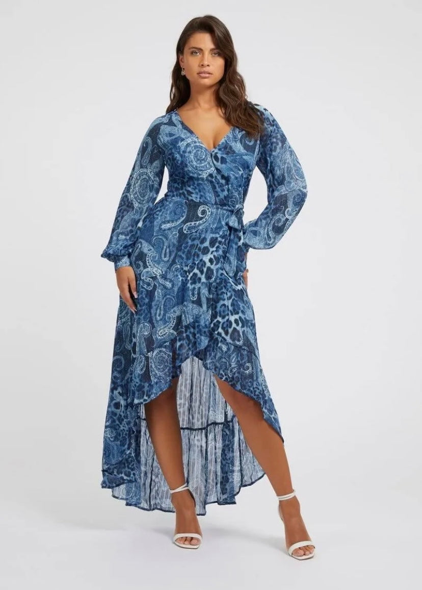 Guess Eco Bahia Wrap Maxi Dress