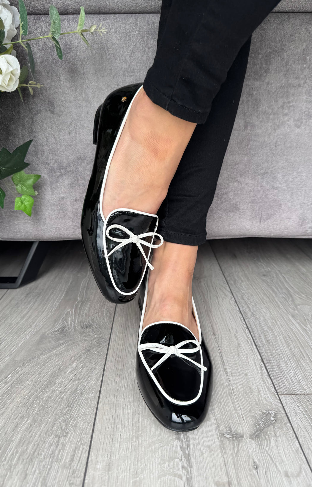 Flitton schwarz shine loafer