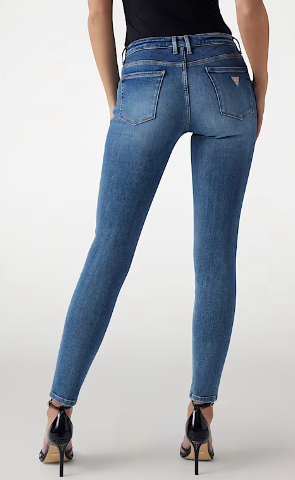 Guess Annette W2YA99D4Q02 skinny mid waist jeans