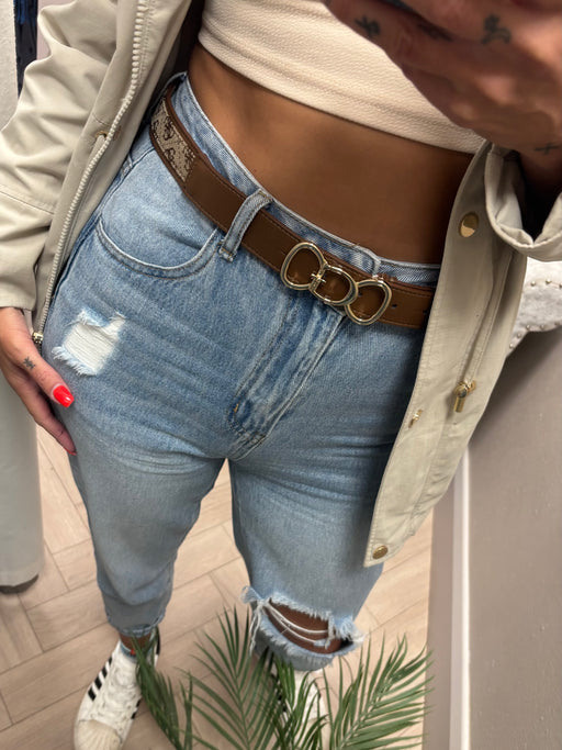 Guess Brown Logo Belt. BW9491P6430