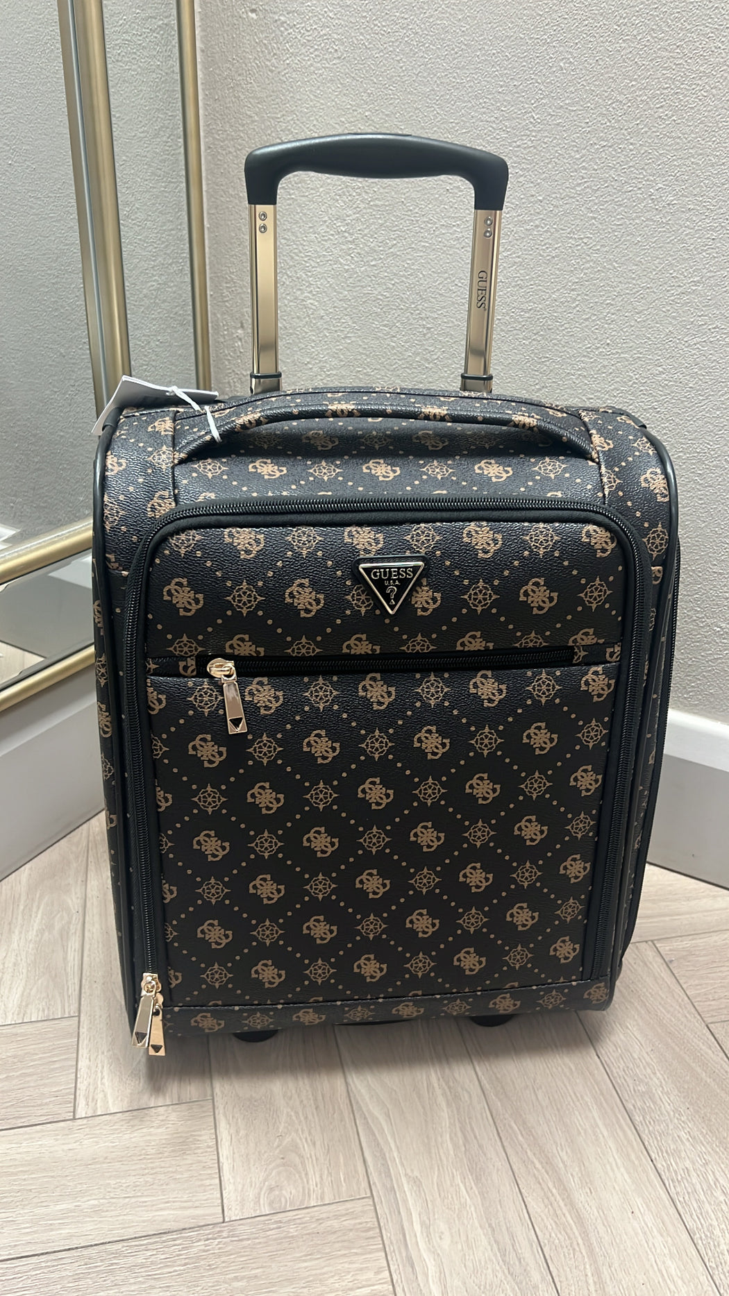 Guess espresso logo silia cabin trolley GP9890972