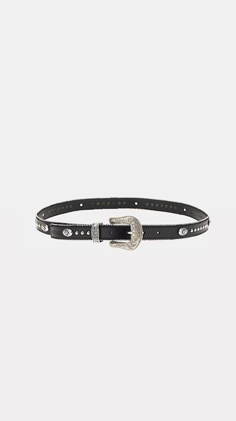 BW7872P3420 Guess belt with studs