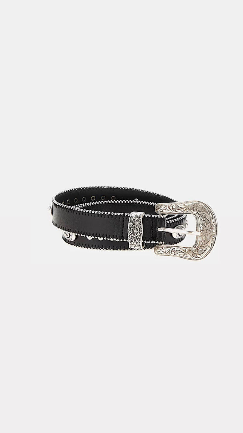 BW7872P3420 Guess belt with studs