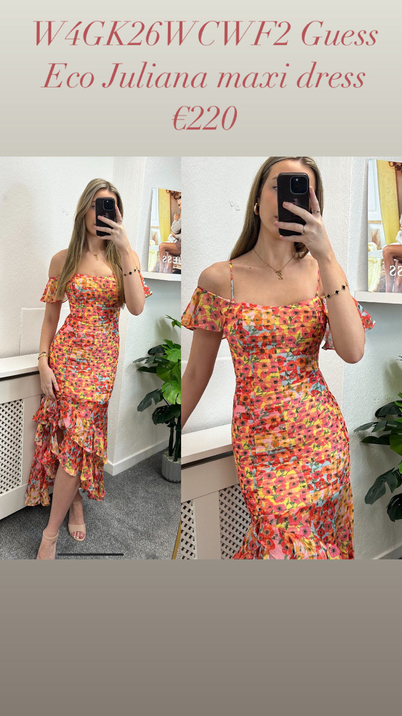 W4GK26WCWF2 Guess Eco Juliana maxi dress