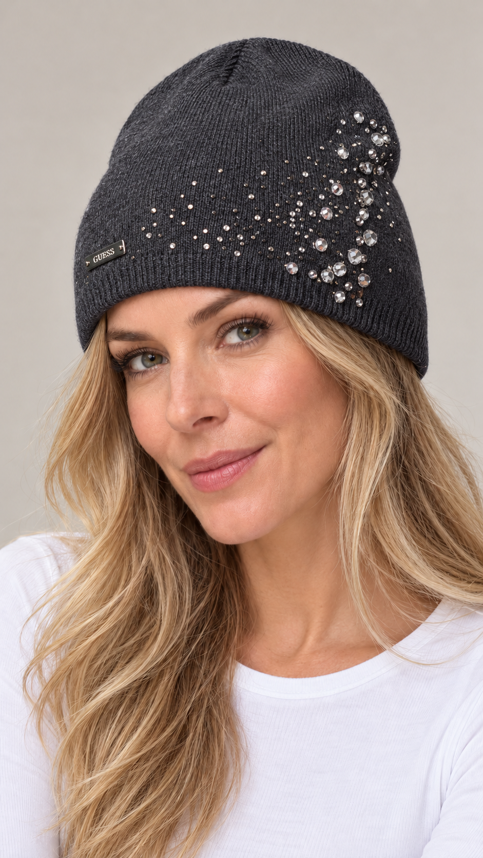 Guess stone grey beanie AW5634POL01 - GRY