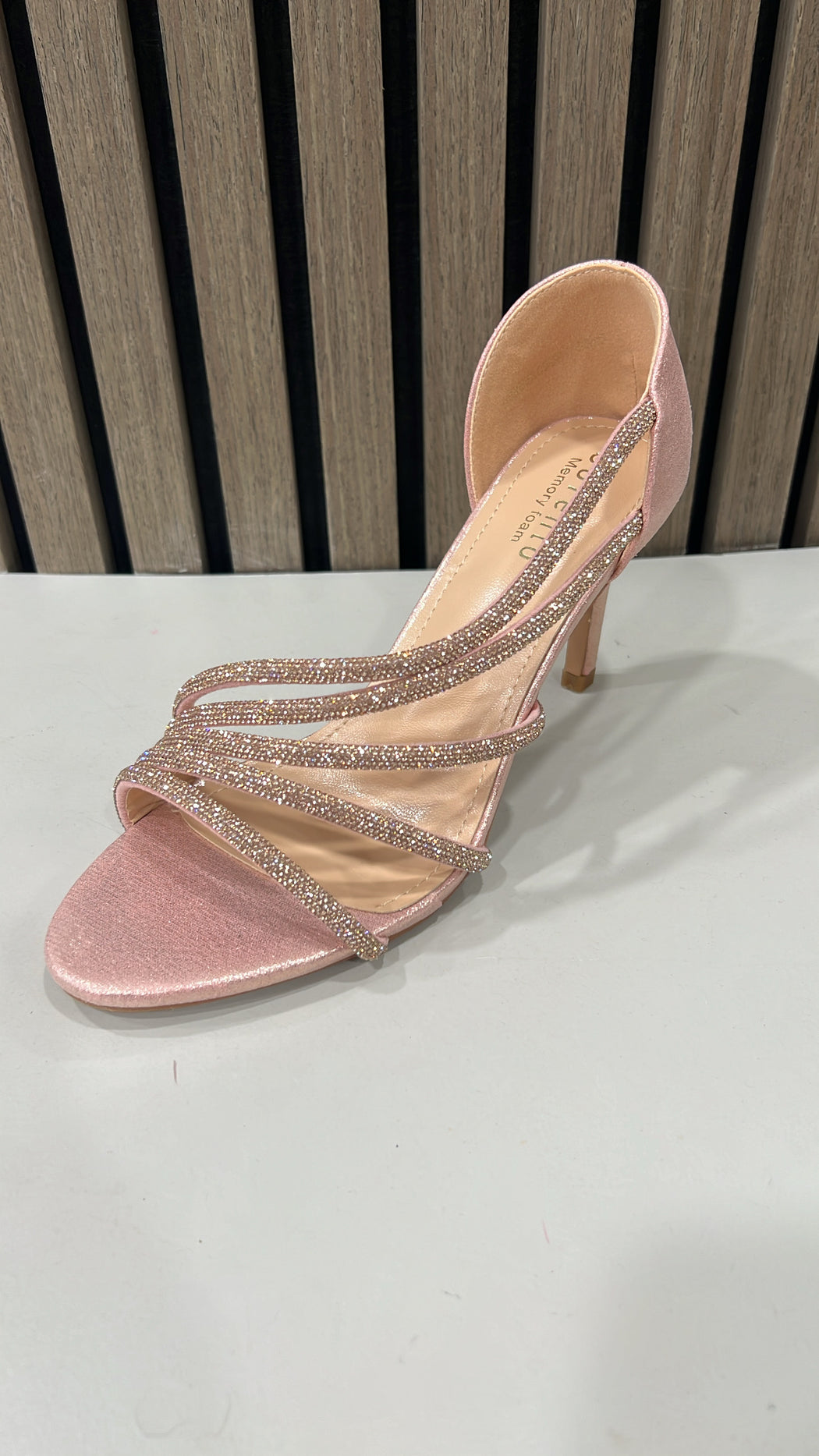 Pink powerscourt heels